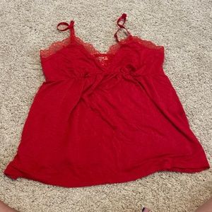 Red hit nights in this Soma sleep tank